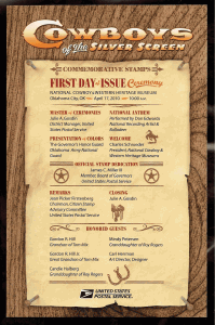 Official Program - Cowboys of the Silver Screen