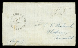 1844 Cherokee Nation Cover - with Rimless CDS